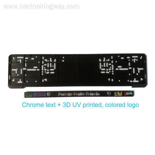 PP PS Plastic number plate frame